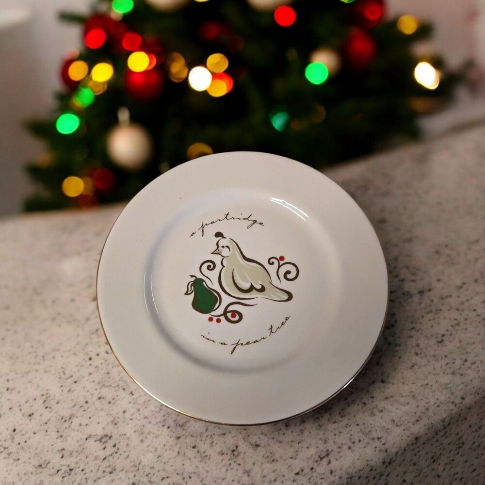 Pier 1 Plate 12 Days Of Christmas Partridge In A Pear Tree